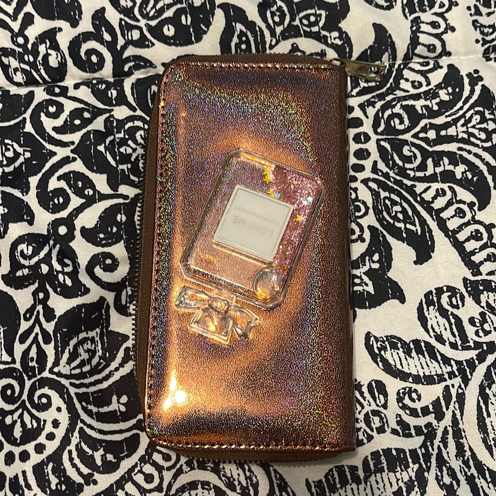 Glitter pink wallet